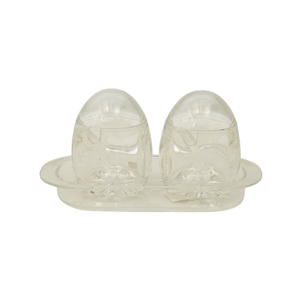 JAM POT SET 2PC ACRYLIC IR F1943 Default Title - MamasJan Crockery