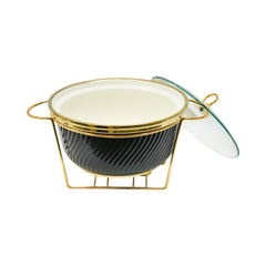 DONGA ROUND MORE & MORE CX3178A BLACK Default Title - MamasJan Crockery