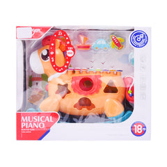 HE8025 HUANGER MUSICAL HORSE PIANO H.B Default Title - MamasJan Toys