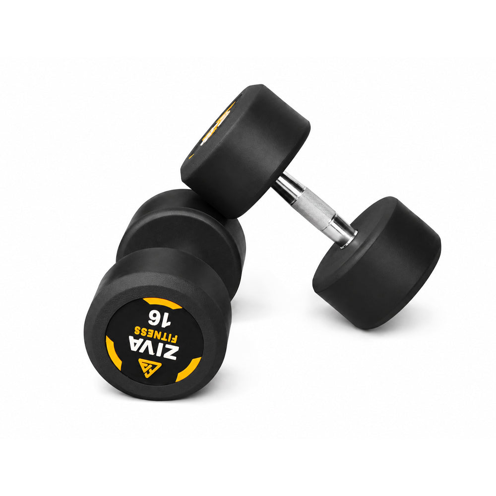COATED DUMBELLS 16 KG PAIR Default Title - MamasJan Sports & fitness