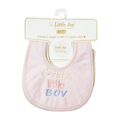 BABY BIB STICK-ON EMB 3PC PACK MS-23 SMALL BSKES-67 Default Title - MamasJan KidsWear