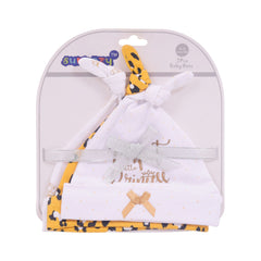 BABY COTTON CAP 3PC SET MDW-23 CHI BH338 Default Title - MamasJan KidsWear