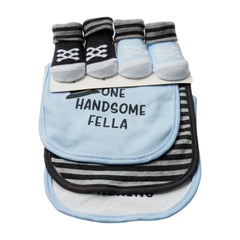 BABY BIB 3PC PACK WITH 2 PAIR BOOTIES MDW-23 CHI 56236 Default Title - MamasJan KidsWear
