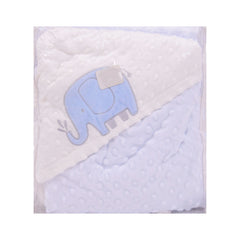 BABY FLEECE WRAPPING SHAWL HOODED MDW-23 CHI MP51918 Default Title - MamasJan KidsWear