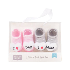BABY BOOTIES 2 PAIR SET MDW-23 CHI 00633CH Default Title - MamasJan KidsWear