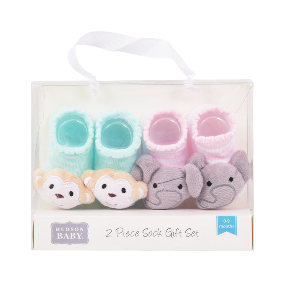 BABY BOOTIES 2 PAIR SET MDW-23 CHI 00638CH Default Title - MamasJan KidsWear