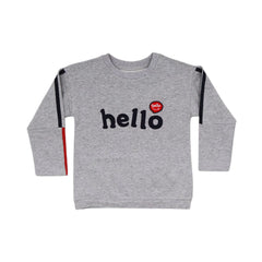 BOYS L/S ROUND NECK T-SHIRT MZW-23 18-24M 0046 Default Title - MamasJan KidsWear
