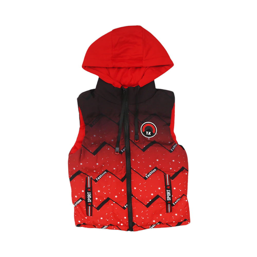 BOYS S/L QUILTED JACKET HOODED MZW-23 4-5 YEAR 2275 Default Title - MamasJan KidsWear