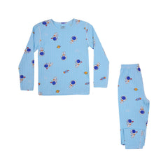 BOYS L/S 2PC SLEEPING SUIT MDW-23 4-5 YEAR 002 Default Title - MamasJan KidsWear