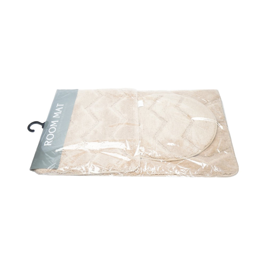 BATH MAT 3PC SET 50X80 IR B-318-347 Default Title - MamasJan Household