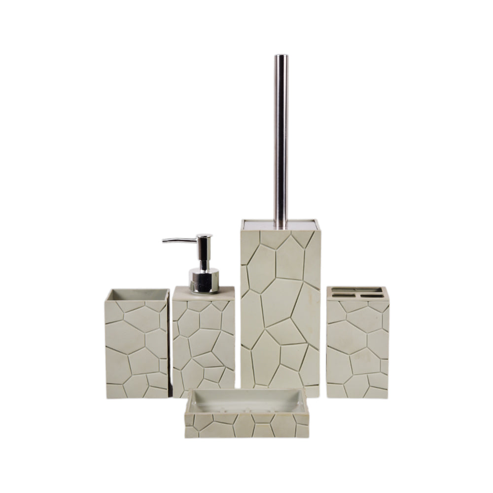 BATHROOM SET 5PC ACRYLIC IR HA391-A Default Title - MamasJan Decoration