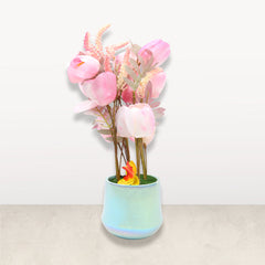 ARTIFICIAL FLOWER POT IR ADF1-2 Default Title - MamasJan Decoration