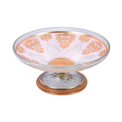 BOWL CRYSTAL BRASS IR E9-B3048-2 J306-558-2 Default Title - MamasJan Decoration