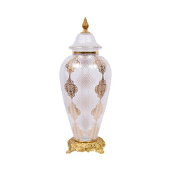 BOWL CANDY CRYSTAL BRASS IR E8-J2054-1 JSB02-20 Default Title - MamasJan Decoration