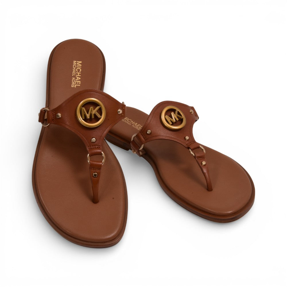 MK SANDAL 40S1COFA1L LUGGAGE 7 (IR) Default Title - MamasJan Ladies Shoes & Bags