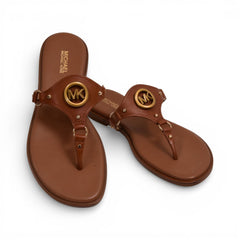 MK SANDAL 40S1COFA1L LUGGAGE 7 (IR) Default Title - MamasJan Ladies Shoes & Bags