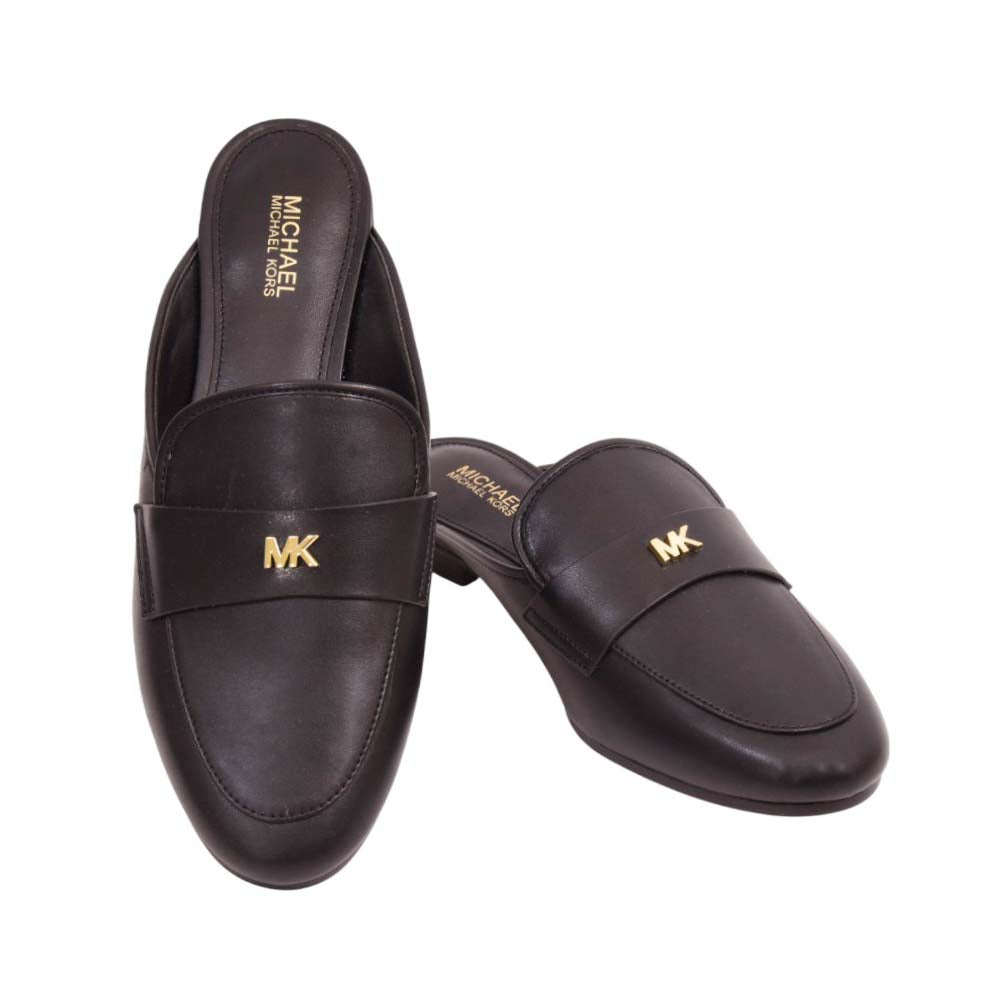MK GEMMA MULE SHOES 49F3GMFP1E BLK 6 (IR) Default Title - MamasJan Ladies Shoes & Bags