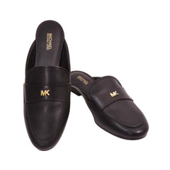 MK GEMMA MULE SHOES 49F3GMFP1E BLK 7 (IR) Default Title - MamasJan Ladies Shoes & Bags