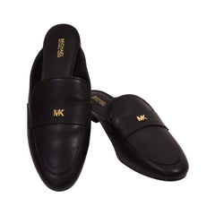 MK GEMMA MULE SHOES 49F3GMFP1E BLK 10 (IR) Default Title - MamasJan Ladies Shoes & Bags