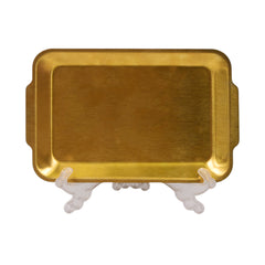 TRAY STEEL GOLDEN RECTANGULAR 8-5/19-5/1220 Default Title - MamasJan Crockery