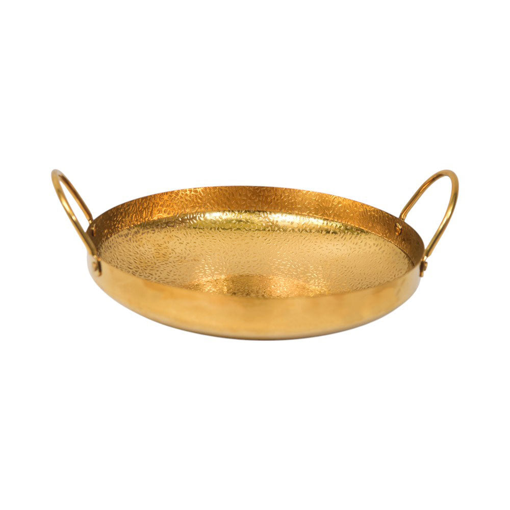 WOK GOLDEN HAMMERED 26 CM 7-33/0785 Default Title - MamasJan Crockery