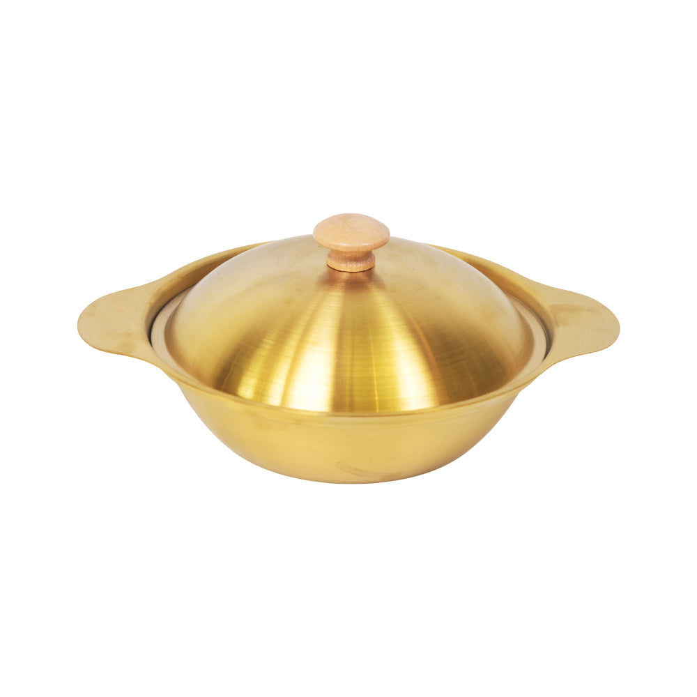 WOK GOLDEN SERVING 21CM 0858 Default Title - MamasJan Crockery