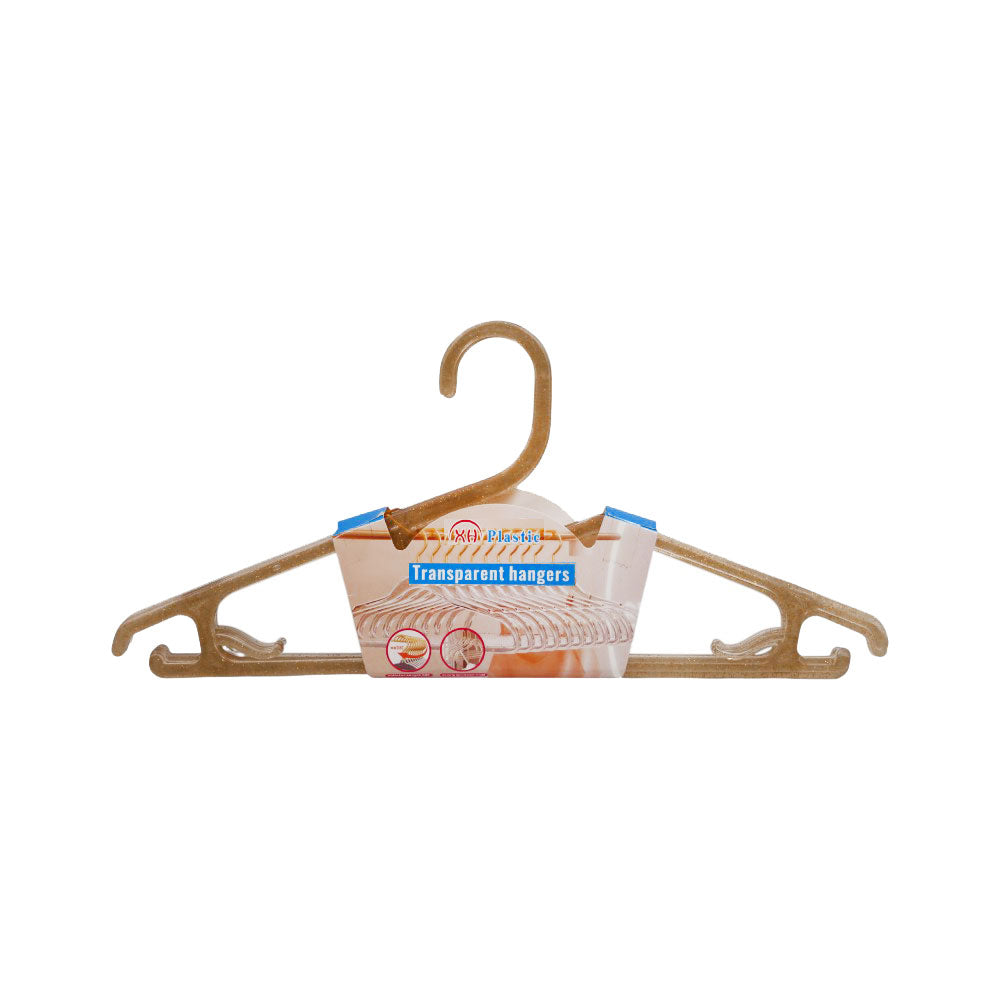 XH PLASTIC TRANSPARENT HANGER 5PC IR H137-138 Default Title - MamasJan Grocery Nonfood