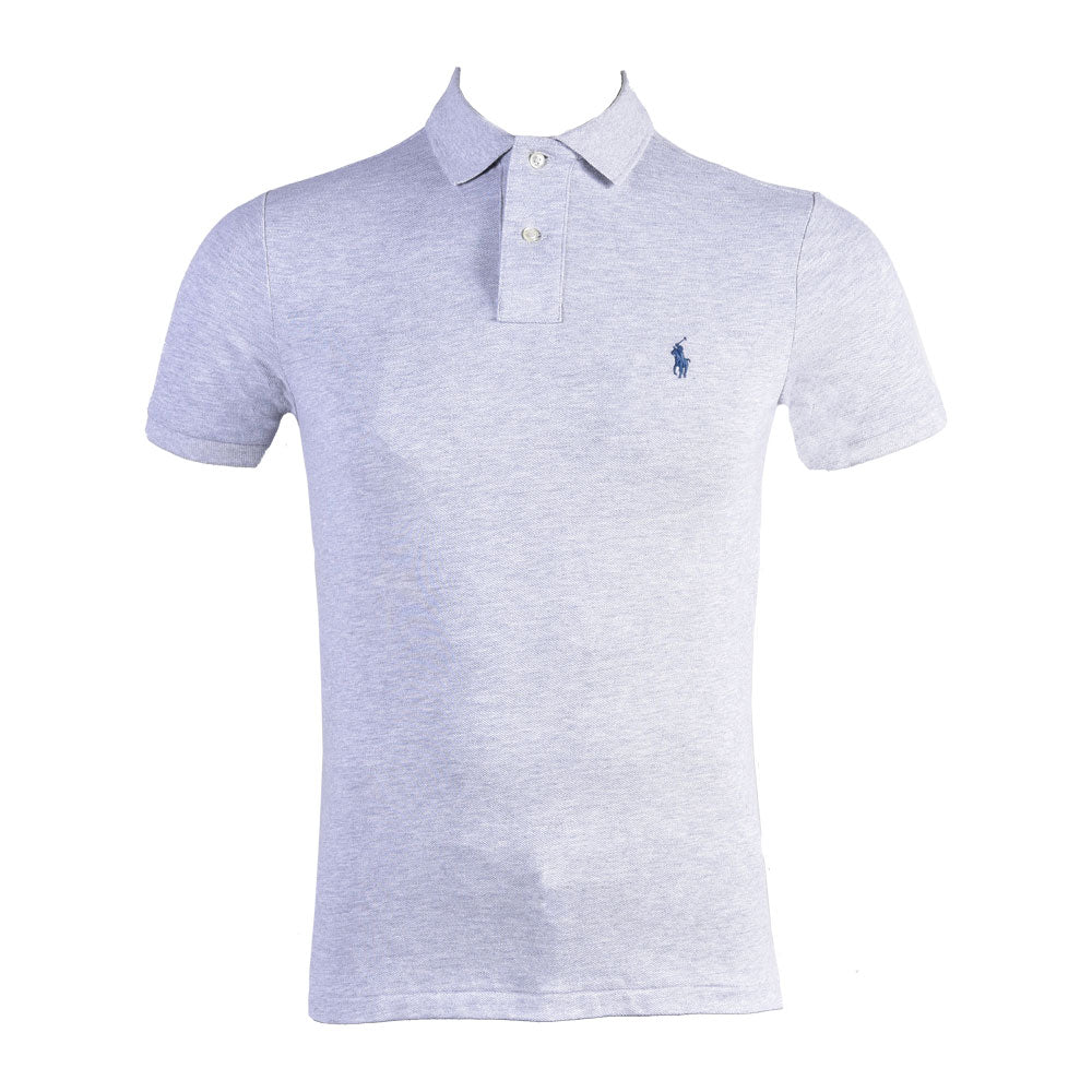 RL MEN S/S POLO SHIRT 752107 GRY L (IR.S) XL - MamasJan mens wear