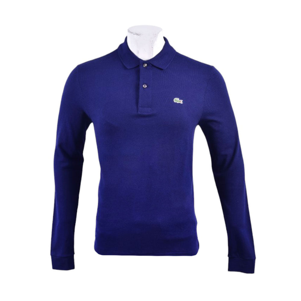 LAC MEN L/S POLO SHIRT L1312-51-166 NVY L (IR.W) XL - MamasJan mens wear
