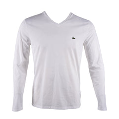 LAC MEN S/S V.NECK T SHIRT TH6711-51-001 WHT S (IR.S) S - MamasJan mens wear