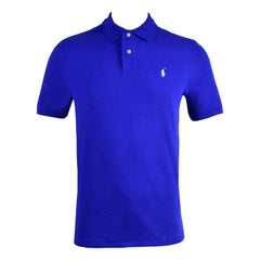 RL MEN S/S POLO SHIRT 751115 BLU L (IR.S) S - MamasJan mens wear