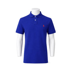 RL MEN S/S POLO SHIRT 592010 BLU L (IR.S) L - MamasJan mens wear