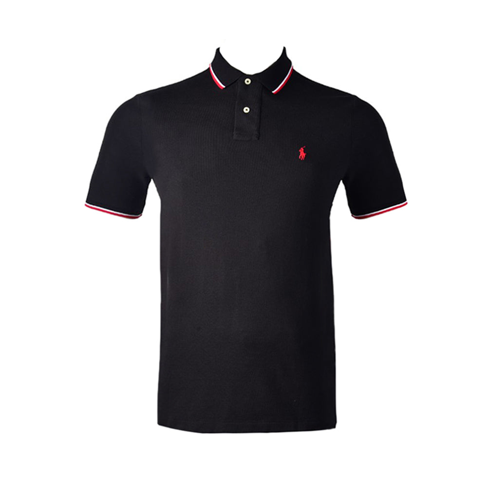 RL MEN S/S POLO SHIRT 275001 BLK L (IR.S) XL - MamasJan mens wear