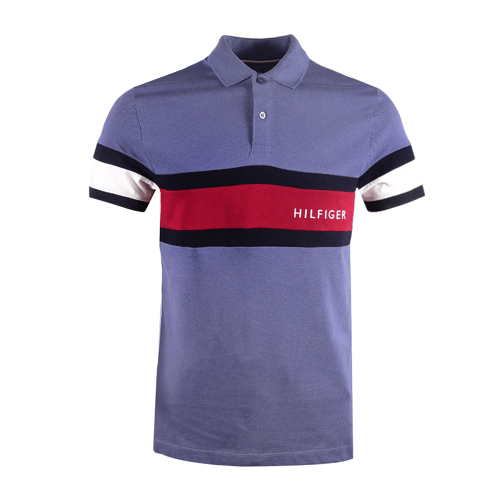 TH MEN S/S POLO SHIRT 78J9767-421 BLU L (IR.S) XL - MamasJan mens wear