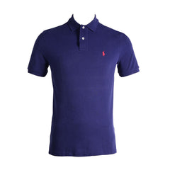 RL MEN S/S POLO SHIRT 656012 M NVY (IR.S) M - MamasJan mens wear