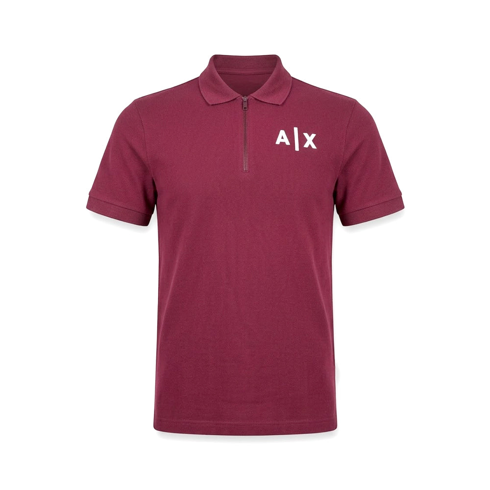 AX MEN S/S POLO SHIRT 6RZFJAZJL4Z14AU MRN S (IRS) Default Title - MamasJan mens wear