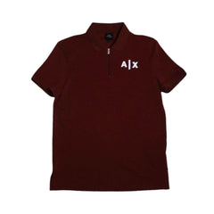 AX MEN S/S POLO SHIRT 6RZFJAZJL4Z14AU MRN L (IRS) XL - MamasJan mens wear