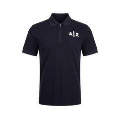 AX MEN S/S POLO SHIRT 6RZFJAZJL4Z1510 NVY M (IRS) Default Title - MamasJan mens wear