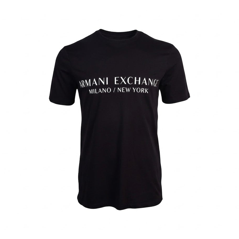 AX MEN S/S R.NECK SHIRT 8NZT72Z8H4Z1200 BLK M (IRS) XL - MamasJan Mens wear sale