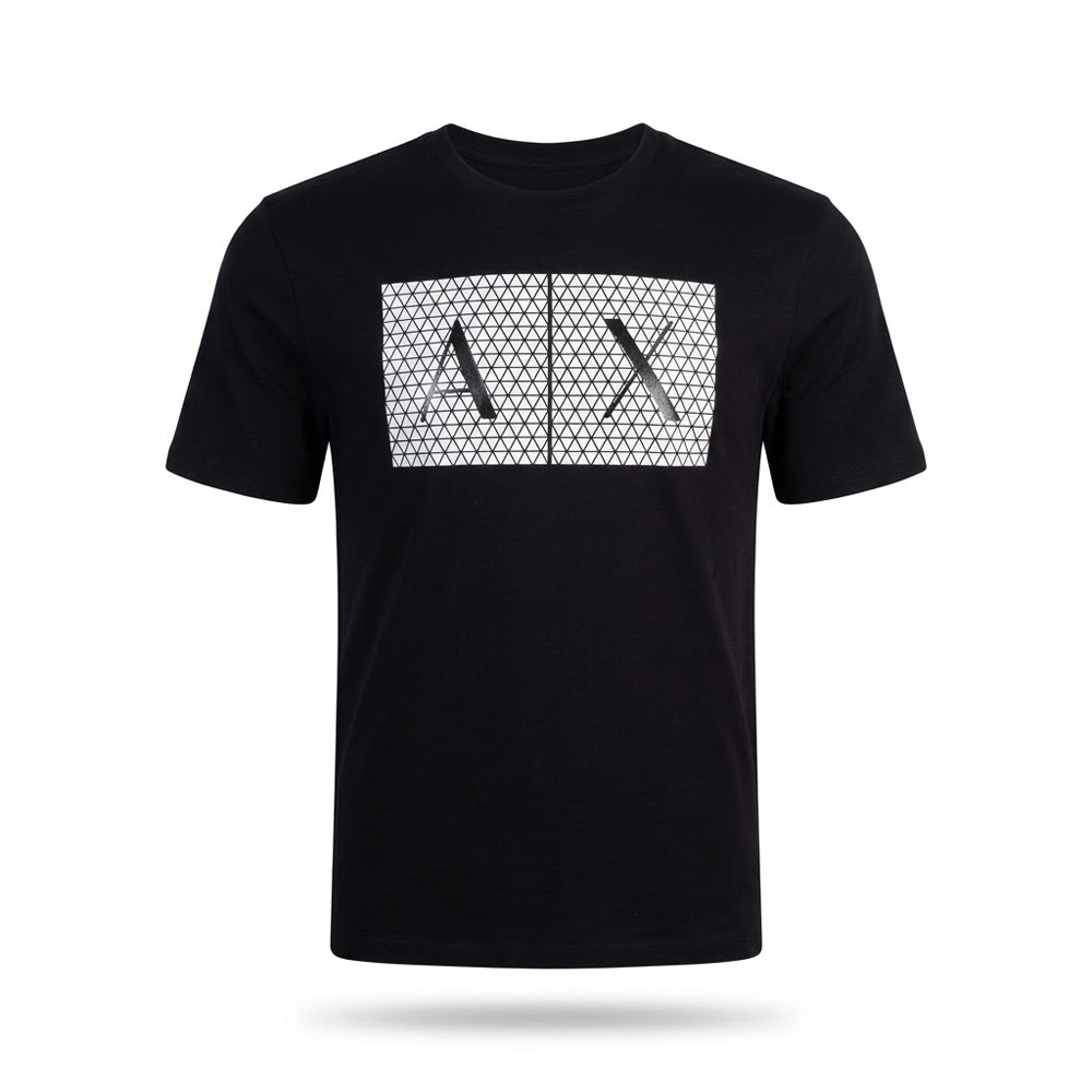 AX MEN S/S R.NECK SHIRT 8NZTCKZ8H4Z1200 BLK M (IRS) XL - MamasJan Mens wear sale