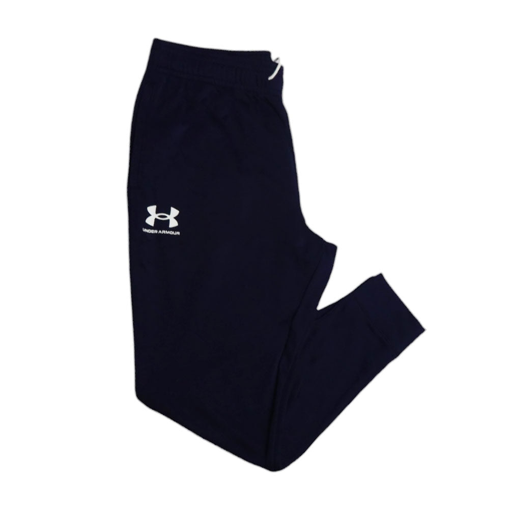 UA MEN TERRY JOGGER TROUSER 1380843-410 NVY S (IRW) S - MamasJan mens wear