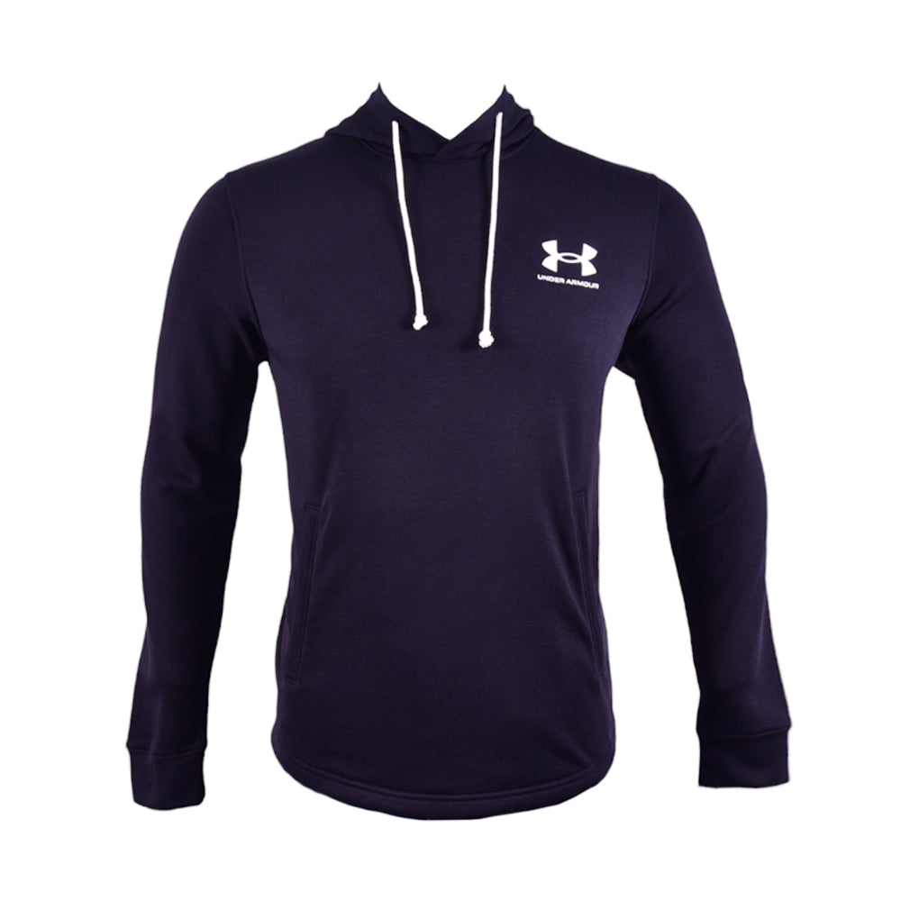 UA MEN L/S TERRY HOODIE 1370401-001 BLK XL (IRW) XL - MamasJan mens wear