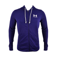 UA MEN L/S TERRY ZIPPER HOODIE 1370409-410 NVY L (IRW) XL - MamasJan mens wear