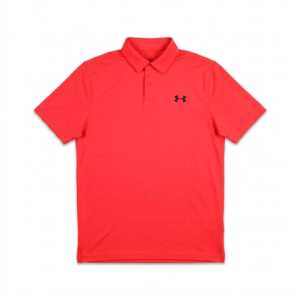 UA MEN S/S POLO SHIRT 1383714-814 RED S (IRS) Default Title - MamasJan mens wear