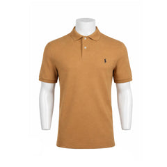 RL.MEN S/S POLO SHIRT 275054 KHAKI M (IRS) M - MamasJan mens wear