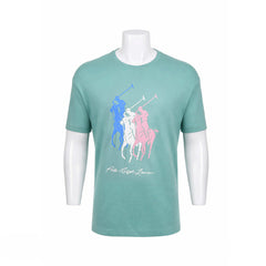 RL MEN S/S R.NECK SHIRT 588005 L/GRN L (IRS) M - MamasJan mens wear