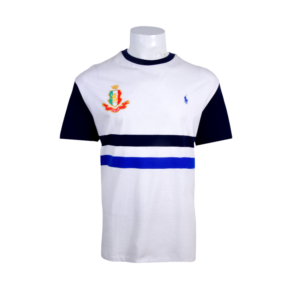 RL.MEN S/S R.NECK C.P SHIRT 676001 WHT L (IRS) XL - MamasJan Mens wear sale