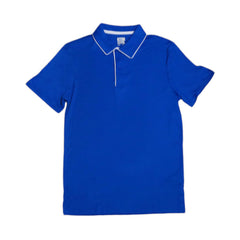 COOL MEN S/S POLO SHIRT W84RT-509 BLU L (IRS) L - MamasJan mens wear