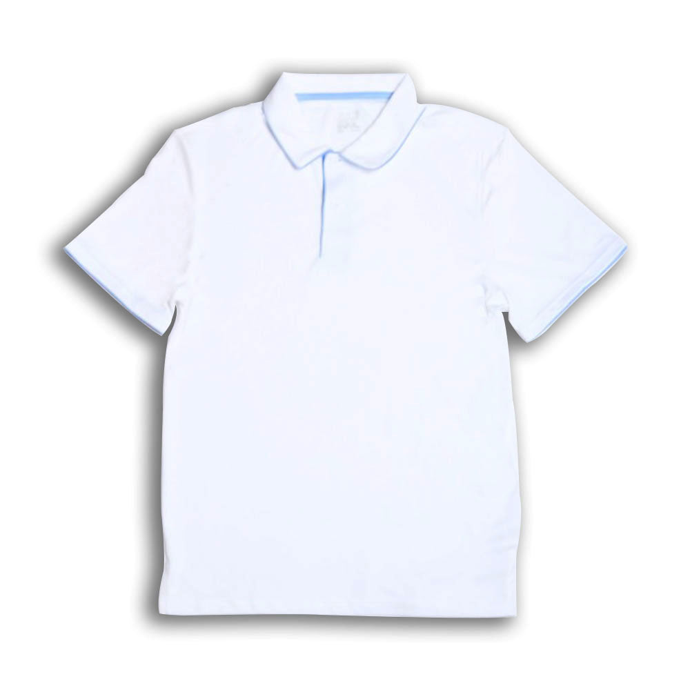 COOL MEN S/S POLO SHIRT W84RT-013 WHT L (IRS) S - MamasJan mens wear