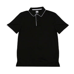 COOL MEN S/S POLO SHIRT W84RT-006 BLK L (IRS) XL - MamasJan mens wear